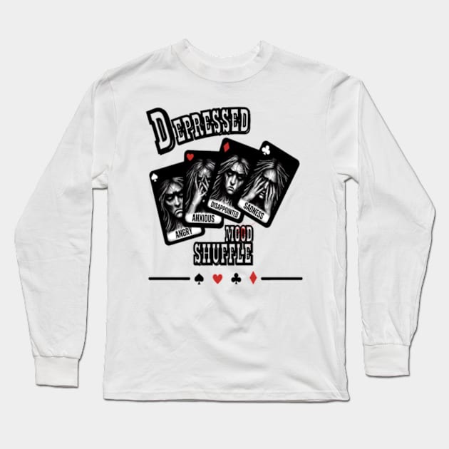 Unpredictable mood shaffle. Long Sleeve T-Shirt by DemonsmannSHOP